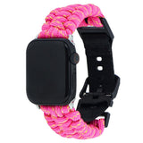 Apple Watch (42/44/SE/45/46/49mm) EIDERWOOD Braided Nylon Watch Strap - Yellow / Pink