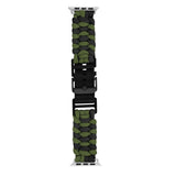 Apple Watch (42/44/SE/45/46/49mm) EIDERWOOD Braided Nylon Watch Strap - Green / Black