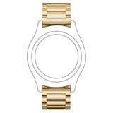 Universal 14mm Stainless Steel Smartwatch Strap - Gold