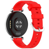 EIDERWOOD Garmin Lily 2 Silicone Strap with Metal Buckle - Red