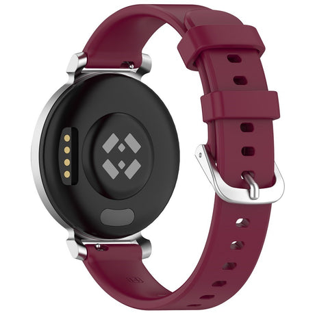 EIDERWOOD Garmin Lily 2 Silicone Strap with Metal Buckle - Dark Red