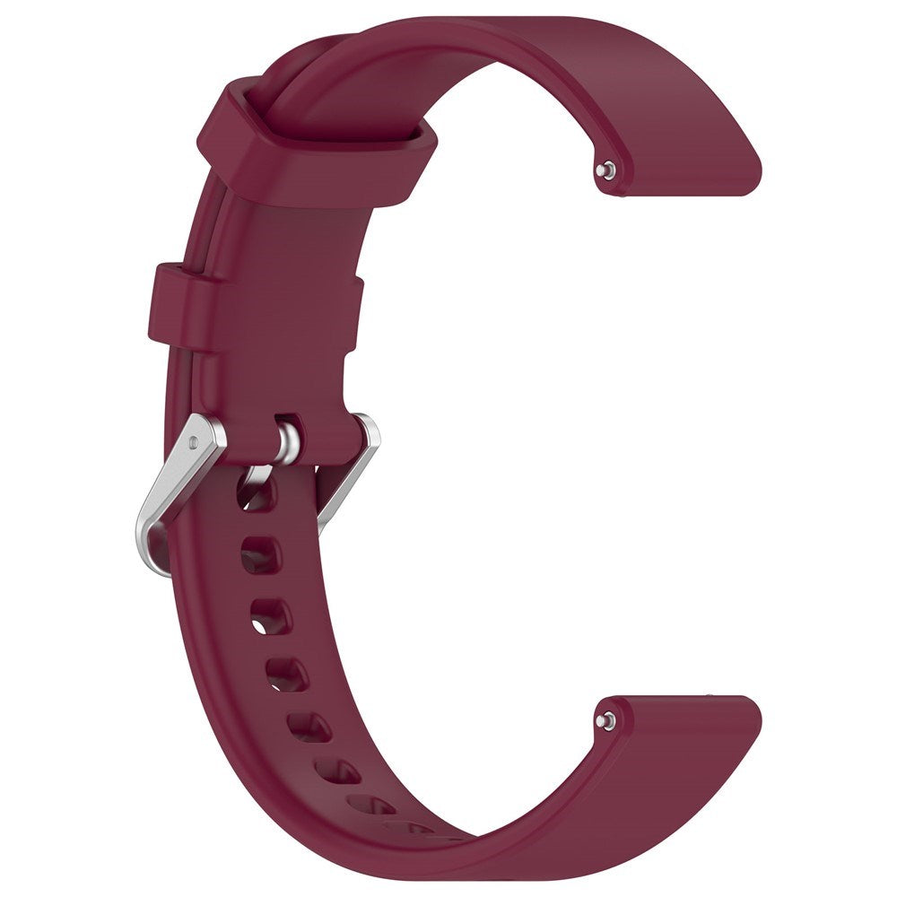 EIDERWOOD Garmin Lily 2 Silicone Strap with Metal Buckle - Dark Red