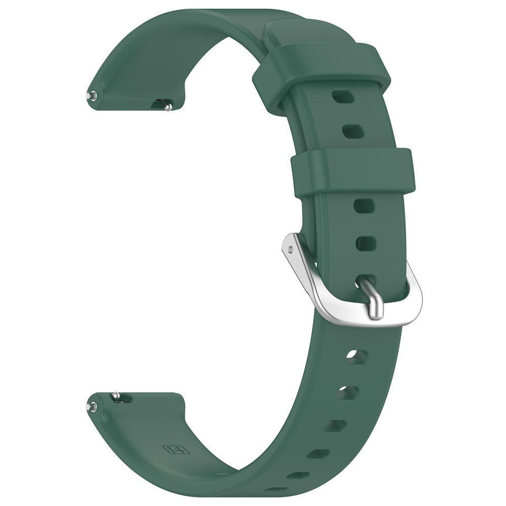 EIDERWOOD Garmin Lily 2 Silicone Strap with Metal Buckle - Dark Green