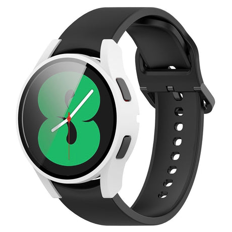 Samsung Galaxy Watch 4 (40mm) / FE (40mm) Hard Plastic Case w. Built-in Screen Protection - White