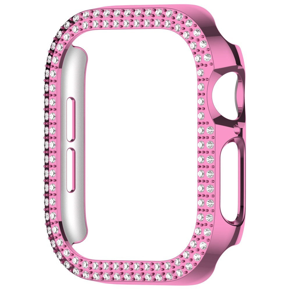 Apple Watch 10 (42mm) Plastic Case - Pink / Rhinestone