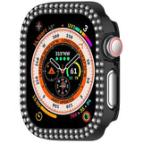 Apple Watch 10 (42mm) Plastic Case - Black / Rhinestone