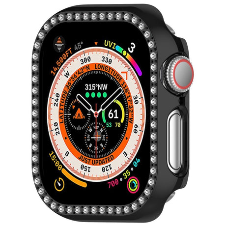 Apple Watch 10 (42mm) Hard Plastic Case - Black / Rhinestone