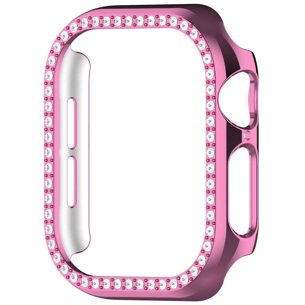 Apple Watch 10 (42mm) Hard Plastic Case - Pink / Rhinestone