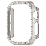 Apple Watch 10 (42mm) Hard Plastic Case - Grey / Rhinestone