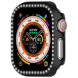 Apple Watch 10 (46mm) Hard Plastic Case - Black / Rhinestone