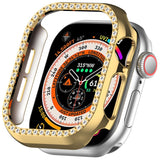 Apple Watch 10 (46mm) Hard Plastic Case - Gold / Rhinestone