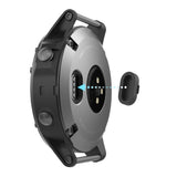 Universal Silicone Dust Protector for Garmin Smartwatch – 2 pcs – Black