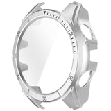 Garmin Tactix 8 AMOLED (51mm) Hard Plastic Case with Screen Protector Glass - Silver / Black