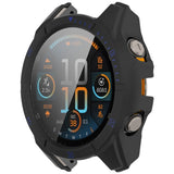 Garmin Tactix 8 AMOLED (51mm) Hard Plastic Case with Screen Protector Glass - Black / Blue