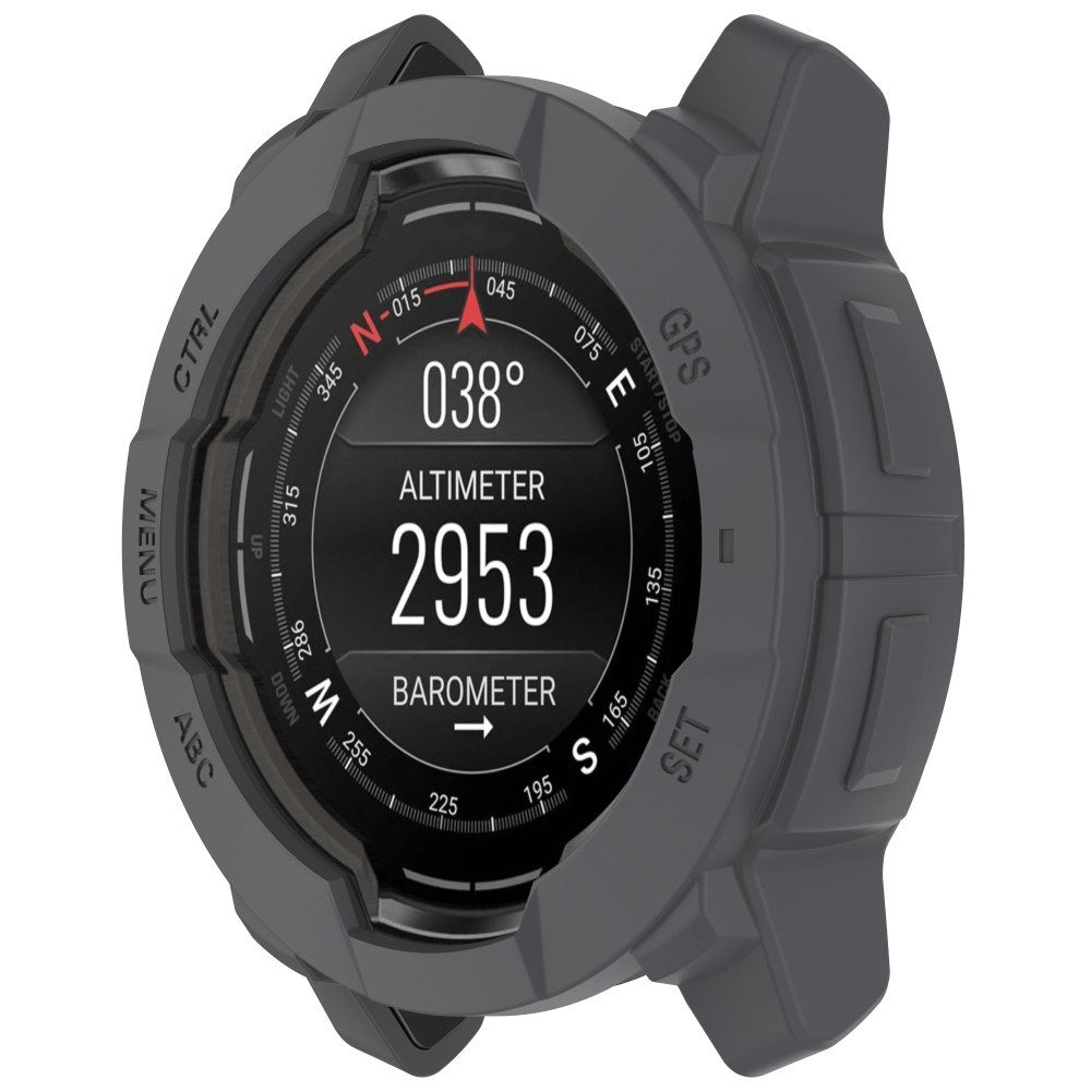 Garmin Instinct 3 AMOLED / Solar (50mm) Bumper Silicone Case - Grey