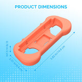 Ergonomic Holder for Nintendo Switch 2 Controller - 2 pcs - Blue / Orange