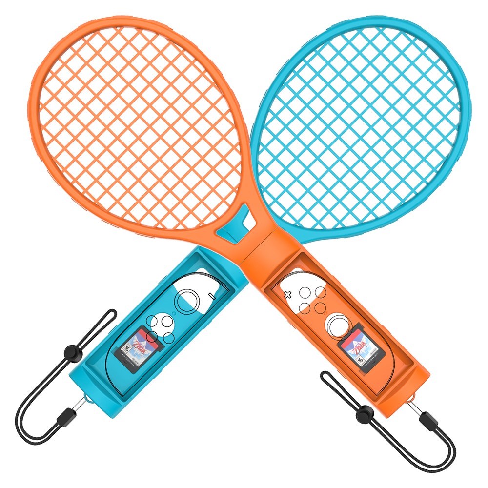 Tennis Racket for Nintendo Switch 2 Controller - 2 pcs - Blue / Orange