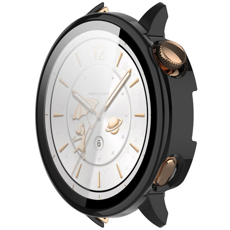 OnePlus Watch 3 (43mm) Case with Tempered Glass Screen Protector - Black