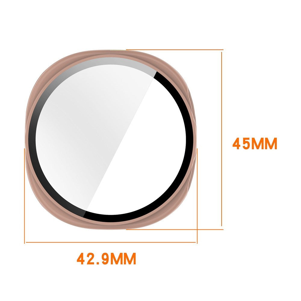 Samsung Galaxy Watch 8 (40mm) Hard Plastic Case with Screen Protector - Matte Silver