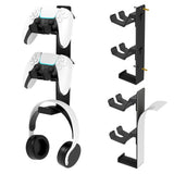 Wall Mounted Stand for Controllers / Headsets - Black