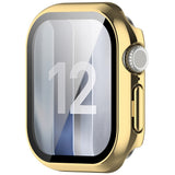 Apple Watch Series 12 (42mm) Hard Plastic Case with Built-In Screen Protector Glass - Gold