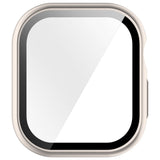 Apple Watch Series 12 (42mm) Hard Plastic Case with Built-In Screen Protector Glass - Rose Gold