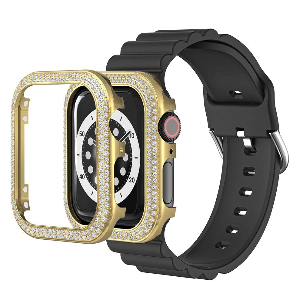 Apple Watch (44mm) Metal Case with Rhinestone - Gold