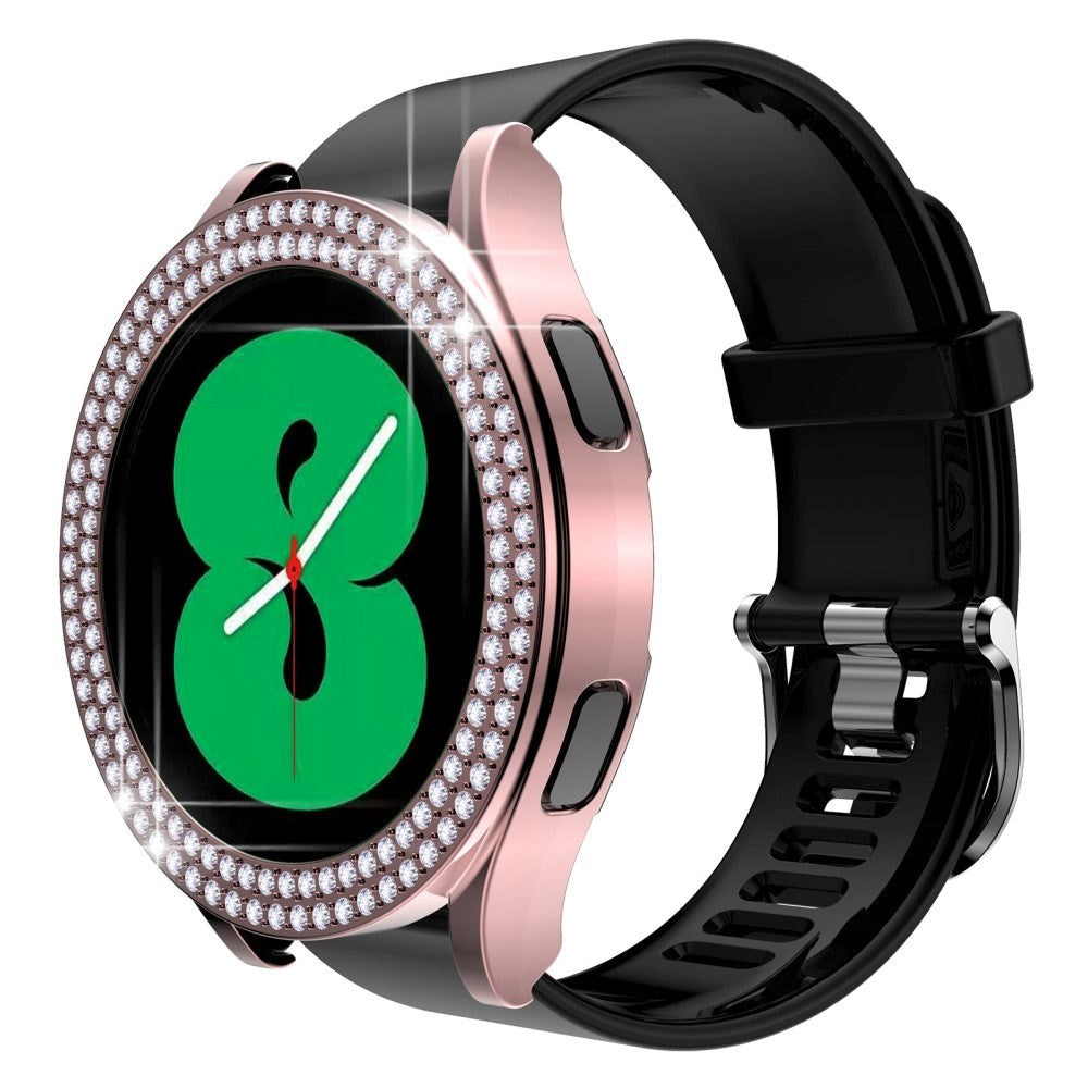 Samsung Galaxy Watch 4 / 5 44mm Hard Plastic Cover w. Rhinestone - Pink