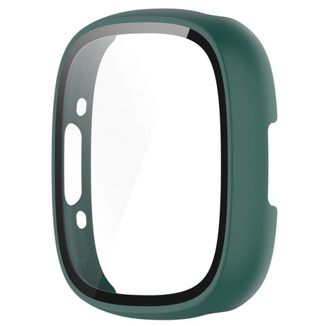 Fitbit Versa 4 / Sense 2 Hard Plastic Case w. Built-in Screen Protection - Green