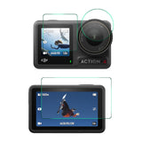 DJI Osmo Action 4 / 3 Screen Protector Set - 9H - Transparent
