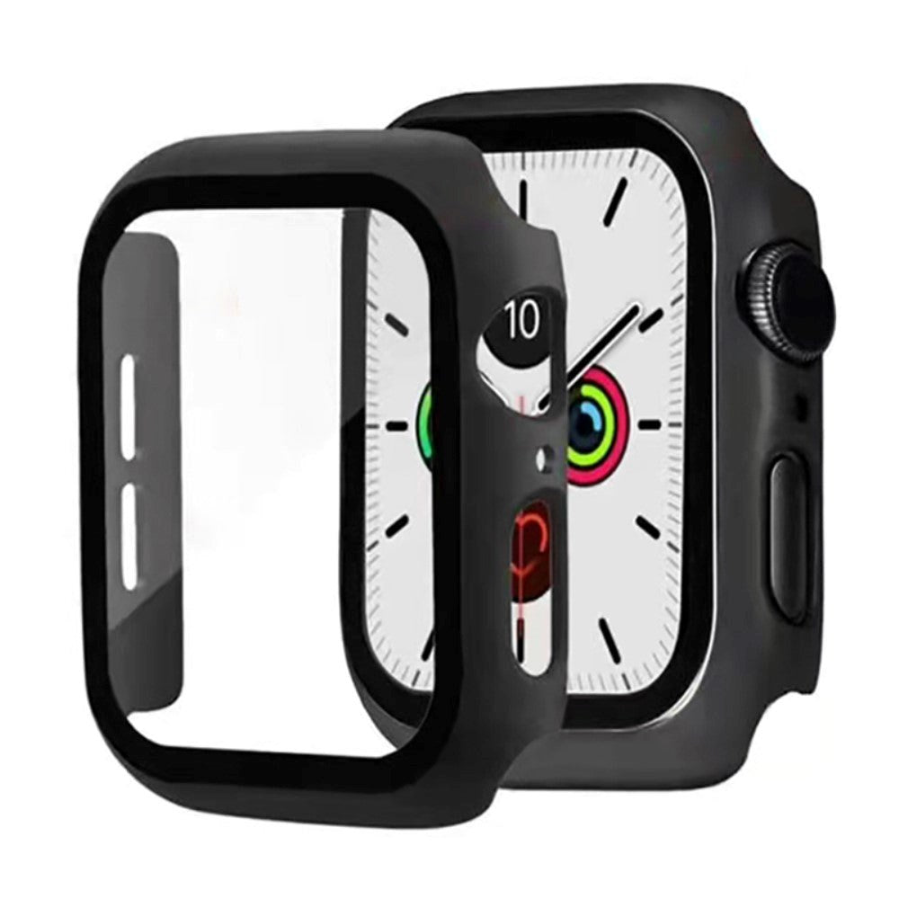 Apple Watch 8 / 7 (41mm) Hard Plastic Case w. Built-in Screen Protector - Black