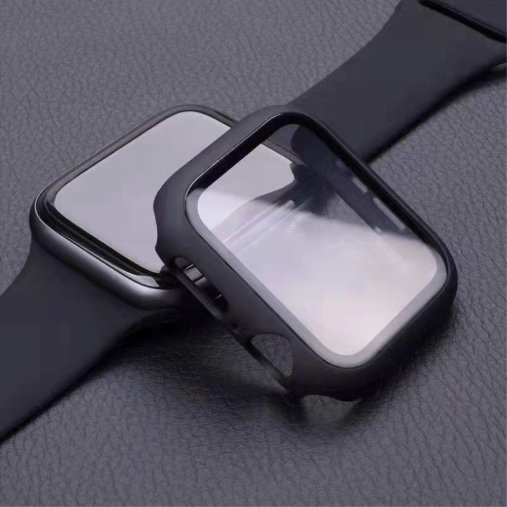 Apple Watch 8 / 7 (41mm) Hard Plastic Case w. Built-in Screen Protector - Black