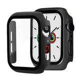 Apple Watch 8 / 7 (45mm) Hard Plastic Case w. Built-in Screen Protector - Black