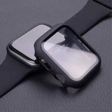 Apple Watch 8 / 7 (45mm) Hard Plastic Case w. Built-in Screen Protector - Black