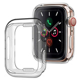 Apple Watch 8 / 7 (45mm) Flexible Plastic Case w. Built-in Screen Protector - Transparent