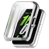 Samsung Galaxy Fit3 Plastic Case w. Built-in screen Protector - Silver