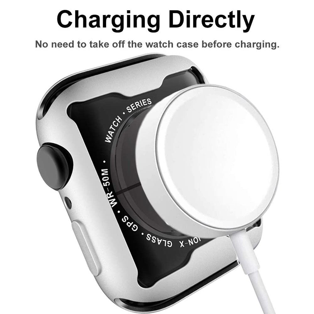 Apple Watch Ultra 3 / 2 / 1 (49mm) Flexible Plastic Case with Screen Protection - Silver