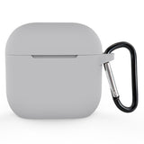 Apple AirPods (4th Gen.) Silicone Case with Carabiner - Grey