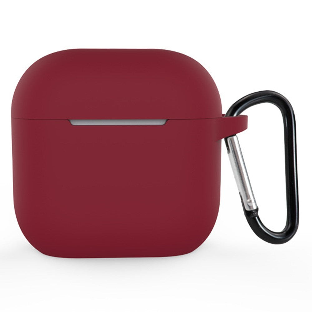 Apple AirPods (4th Gen.) Silicone Case with Carabiner - Dark Red