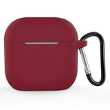 Apple AirPods (4th Gen.) Silicone Case with Carabiner - Dark Red