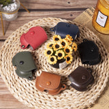 Apple AirPods (3rd Gen.) Faux Leather Case with Button Closure - Red