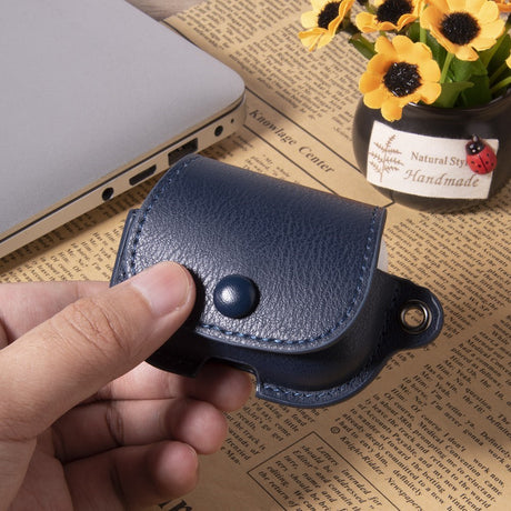 Apple AirPods (3rd Gen.) Faux Leather Case with Button Closure - Dark Brown