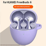 Huawei FreeBuds 6 Silicone Case with Carabiner - Dark Blue