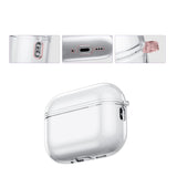 Apple AirPods Pro (3rd gen.) Transparent Flexible Plastic Case - Transparent