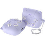 Apple AirPods Pro (3rd Gen.) Silicone Cat Case With Gamer Design - Purple