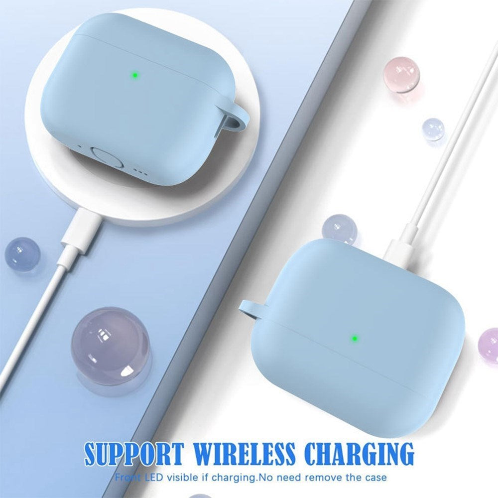 Apple AirPods Pro (3rd gen.) Silicone Case with Carabiner & Cleaning Pen - Baby Blue