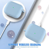 Apple AirPods Pro (3rd gen.) Silicone Case with Carabiner & Cleaning Pen - Light Purple