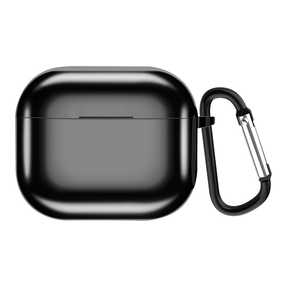 Apple AirPods (3rd gen.) Flexible Plastic Case w. Carabiner - Black