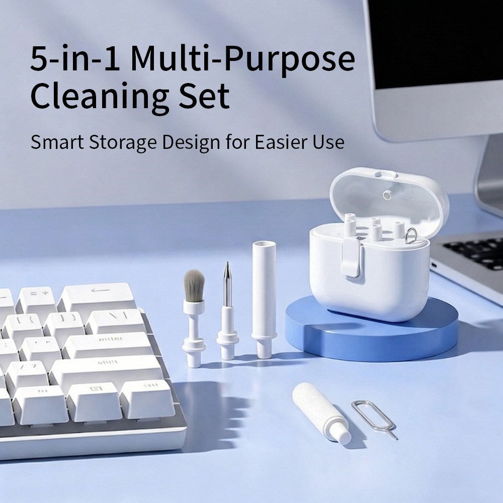 5-in-1 Multifunctional Cleaning Kit for Electronics - White