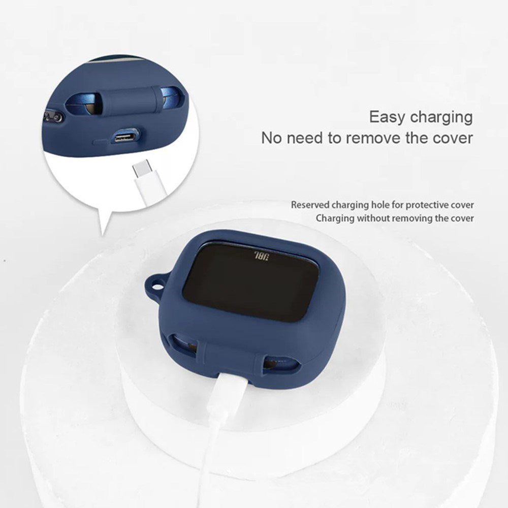 JBL Live Buds 4 Silicone Case with Keychain - Pink
